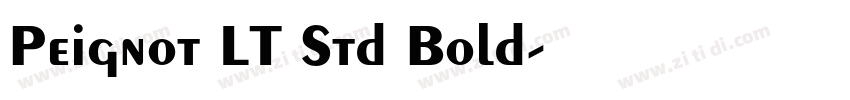 Peignot LT Std Bold字体转换